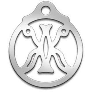 Оберег славянский Жива/Живана/Сева, медсталь, 27 мм