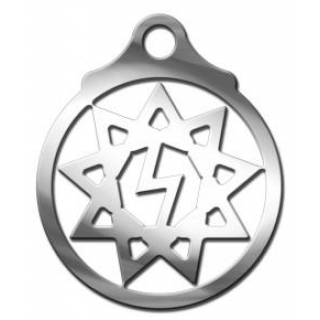 Славянский оберег Перуница, медсталь, 27мм