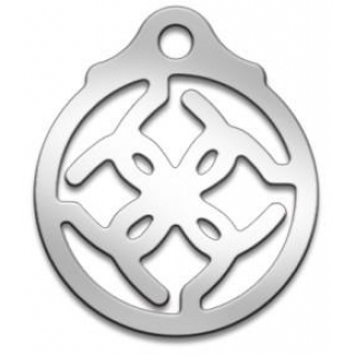 Оберег славянский Свадебник, медсталь, 27 мм