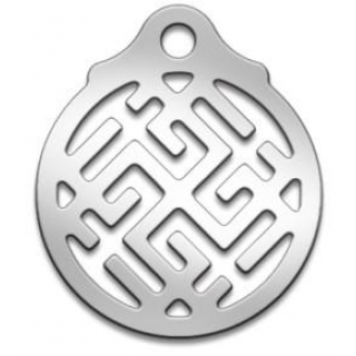 Оберег славянский Сварожич/Родимич, медсталь, 27 мм