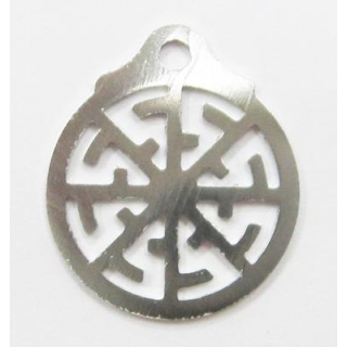 Оберег славянский Светоч/Свитовит, медсталь, 27мм
