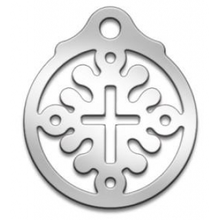 Оберег Славянский Ярило, медсталь, 27 мм