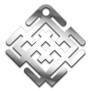 Оберег  Белобог, медсталь 27 мм