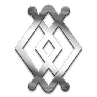 Оберег Славянский Купала, медсталь, 27 мм