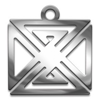 Оберег Славянский Мироздание, медсталь, 27 мм