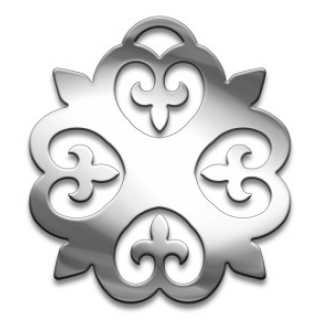 Оберег Славянский Орнамент Изобилия, медсталь, 27 мм