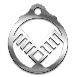 Оберег Славянский Пава, медсталь, 27 мм