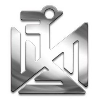 Оберег Славянский Семаргл, медсталь, 27 мм