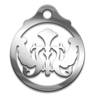 Оберег Славянский Птицы хранители, медсталь, 27 мм