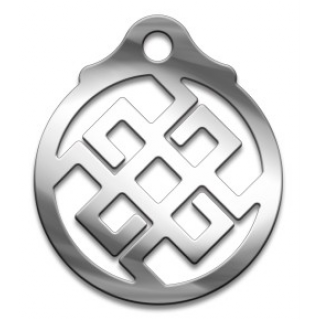 Оберег Славянский Светило, медсталь, 27мм