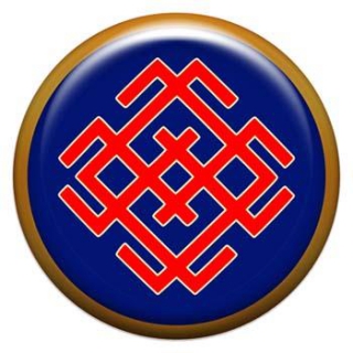 Оберег-наклейка  славянская объемная №64 Белбог, 24мм