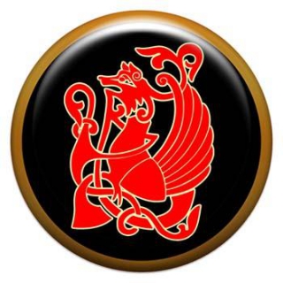 Оберег-наклейка  славянская объемная №91 Огненная лисица