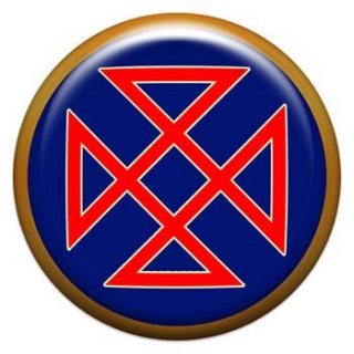 Оберег-наклейка  славянская объемная №92 Огуня, 24мм