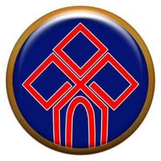 Оберег-наклейка  славянская объемная №116 Чур, 24мм