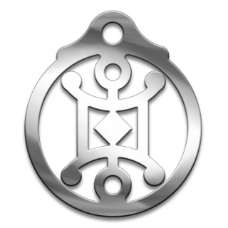 Оберег Cлавянский Домовой, медсталь 27 мм