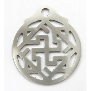 Оберег Славянский Валькирия, медсталь, 27мм