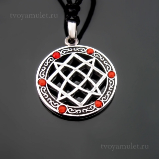 Оберег Славянский Звезда Руси, олово, 30 мм