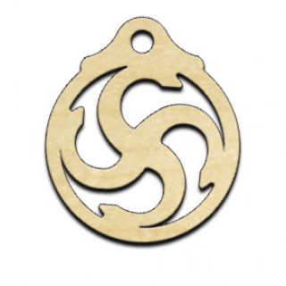 Оберег славянский "Сваор/Сваор-солнцеврат", клен